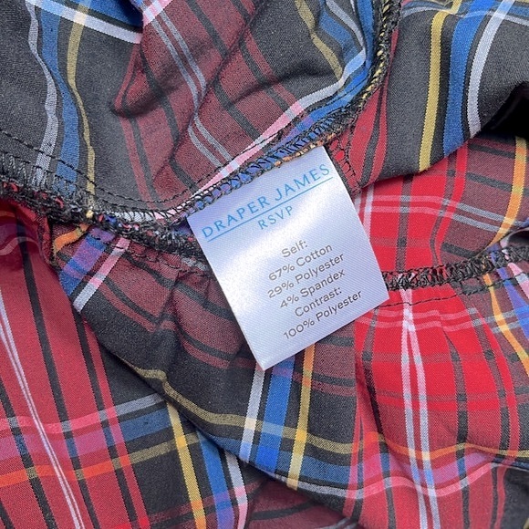 Draper James RSVP plaid tie waist holiday dress with keyhole back size XXL NWT - Picture 7 of 8